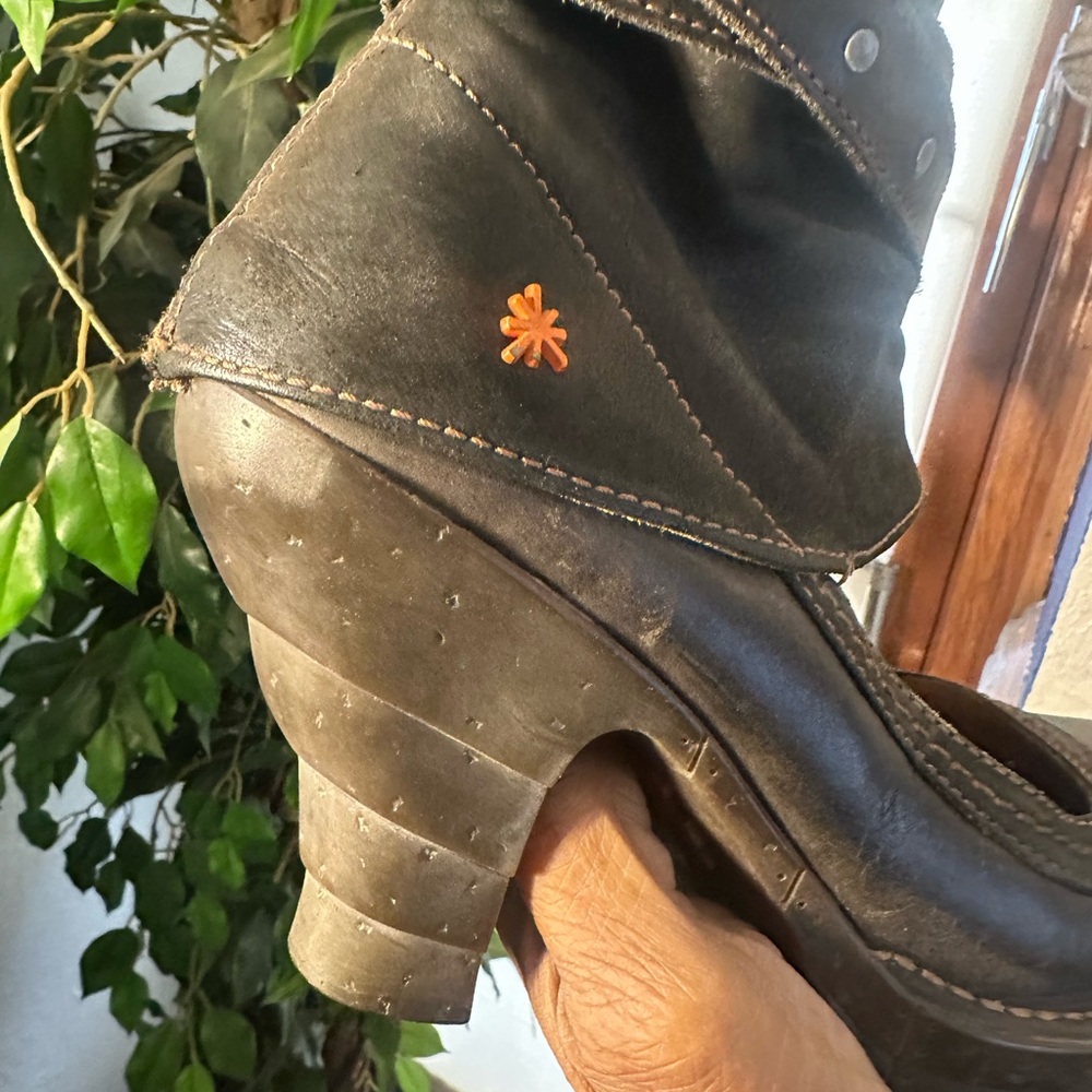 The art company  Black Heeled Booties leather39  Sale! 🔥 - Picture 2 of 14